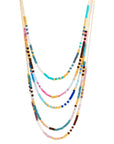 Japanese Microbead Necklaces - 14k Gold Chain