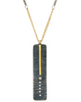 Classic Aspen Necklace - 18k gold, Oxidized Silver + Reclaimed Diamonds