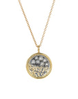 Traveler’s Coin Necklace - 22k/18k Gold, Oxidized Silver + Reclaimed Diamonds