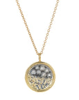 Traveler’s Coin Necklace - 22k/18k Gold, Oxidized Silver + Reclaimed Diamonds - KMJ Kate Maller Jewelry Jewelry - Necklaces