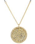 Sol Burst Necklace - 22k/18k Gold, Oxidized Silver + Reclaimed Diamonds