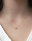Mirage Solo Pendant - 14k Gold + Diamond - KMJ Emilie Shapiro Fine Jewelry - Necklaces