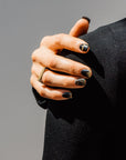 Slice Stacking Rings - 22k/18k Gold, Oxidized Silver + Reclaimed Brilliant Diamonds - KMJ Kate Maller Jewelry Jewelry - Bridal