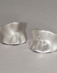 Ruffled Leaf Ring in Silver + Diamonds - KMJ Made By Branch Jewelry - Rings