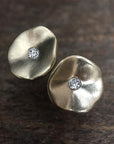 Seed Studs - Silver + Diamonds - KMJ Made By Branch Jewelry - Earrings