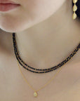 Spinel Wrap Bracelet-Necklace - 18k Gold + Spinel