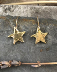 Star Celestial Earrings - Brass