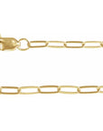 14ky Gold-Fill 2.1 mm Paperclip-Style 18" Chain