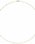 Light Paperclip-Style Starburst Mirror Chain - 18" 14ky Gold-Fill