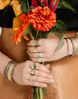 Queen Bee Shadow Band - 18ky Gold + VS Reclaimed Diamonds - KMJ Kate Maller Jewelry Jewelry - Bridal