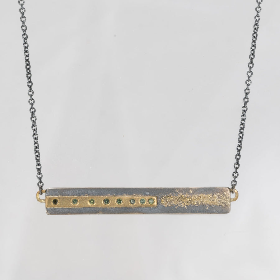 Sample Sale - Horizontal Sapphire Pendant