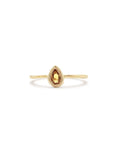 Teardrop Ring in Yellow Sapphire - 18k Gold, size 6