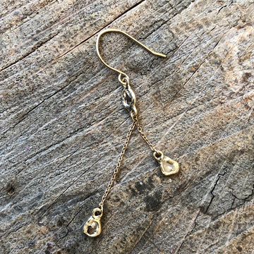 Mirage Cascade Earrings - 14k Gold + Diamonds