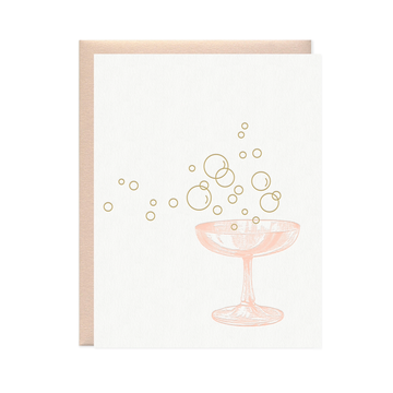 Champagne Bubbles Greeting Card