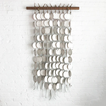 PLT (Pretty Little Thing) 10 Strand Disc Wall Hanging - White