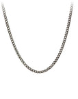 Medium Curb Chain - Oxidized Sterling Silver 20"