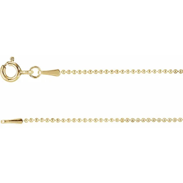 Ball Chain - 16" Lightweight 14ky Gold