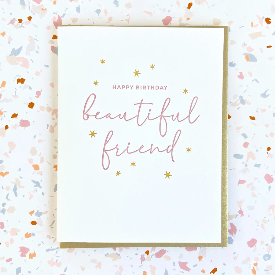 Beautiful Friend Birthday Greeting Card