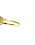 Honeycomb Lace Marquise Ring - 14ky Gold + Diamonds