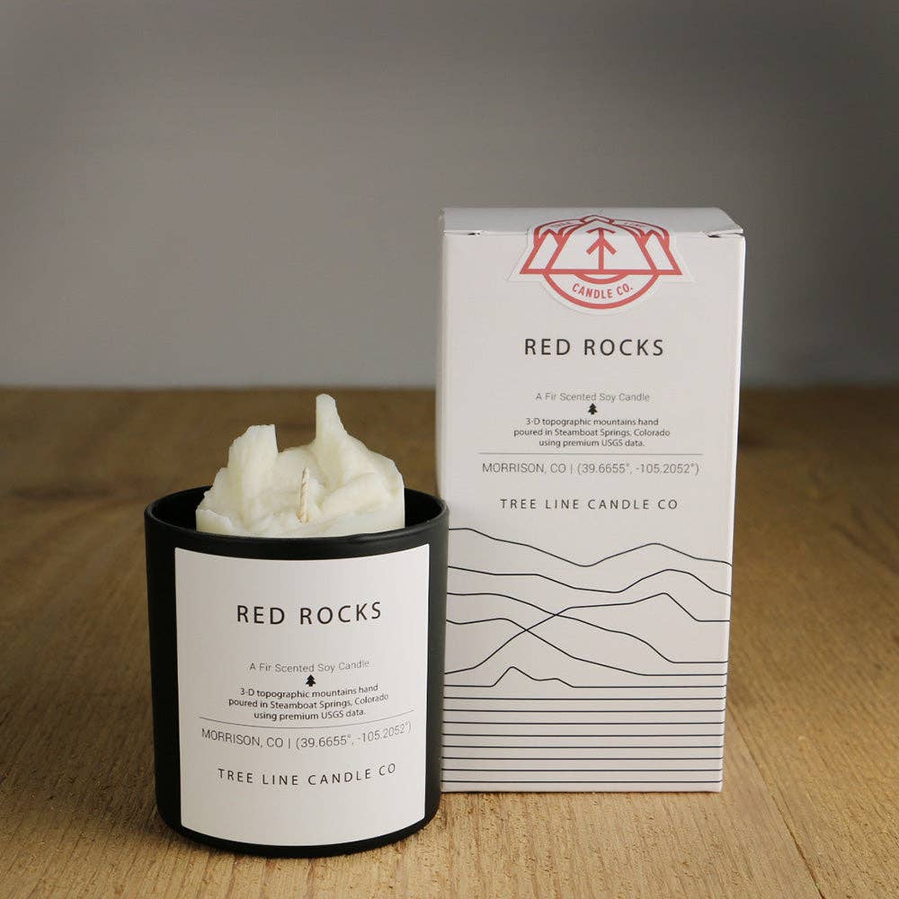 Red Rocks Candle | Colorado Gift | Iconic Music Venue Decor: Fir