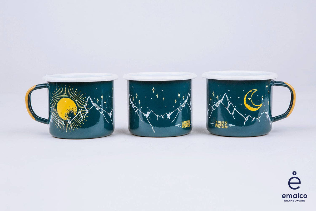 Mountain Views Enamel Camp Mug