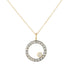 Oxidized Silver Everyday Scattered Diamond Pendant on 14k Gold Chain - 14k Gold, Oxidized Silver + VS White Diamonds - KMJ Kate Maller Jewelry Jewelry - Necklaces