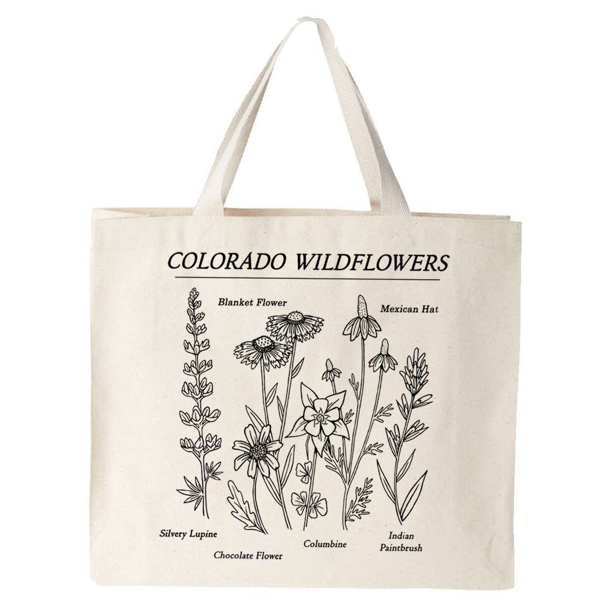Colorado Wildflowers Tote Bag: Standard