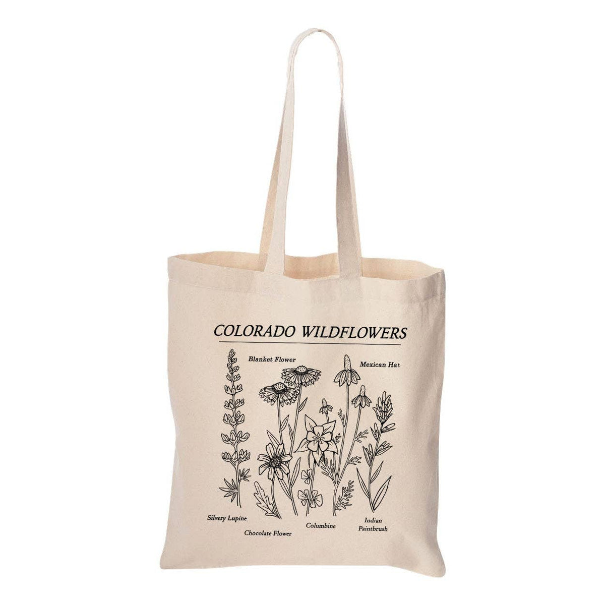 Colorado Wildflowers Tote Bag: Standard