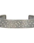 Silver Aspen Squared Cuff - Oxidized Silver + Reclaimed VS Diamonds