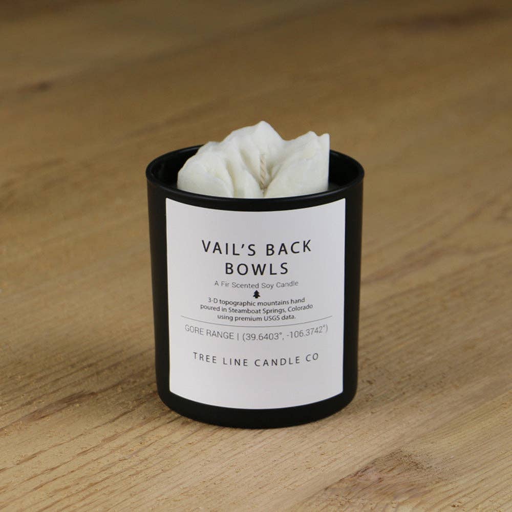 Vail’s Back Bowls Candle | Colorado Mountain Gift | Ski : Fir