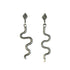 Oxidized Serpent Dangles - Sterling Silver - KMJ Zanny Jewelry - Earrings