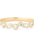 Cascade Baguette + Round Diamond Ring - 18ky + Diamonds