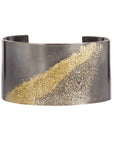 Slice Cuff - 22ky + Oxidized Silver - KMJ Kate Maller Jewelry Jewelry - Bracelets