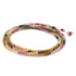 Watermelon Tourmaline Wrap Bracelet-Necklace - 14k Gold + Watermelon Tourmaline - KMJ Anne Sportun Jewelry - Bracelets