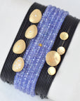 Tanzanite Wrap Bracelet - Necklace - 14k Yellow Gold / Regular / 34"
