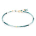 Single Wrap Gemstone Bracelet - 14k Yellow Gold / Teal Grandidierite - KMJ Anne Sportun Jewelry - Bracelet