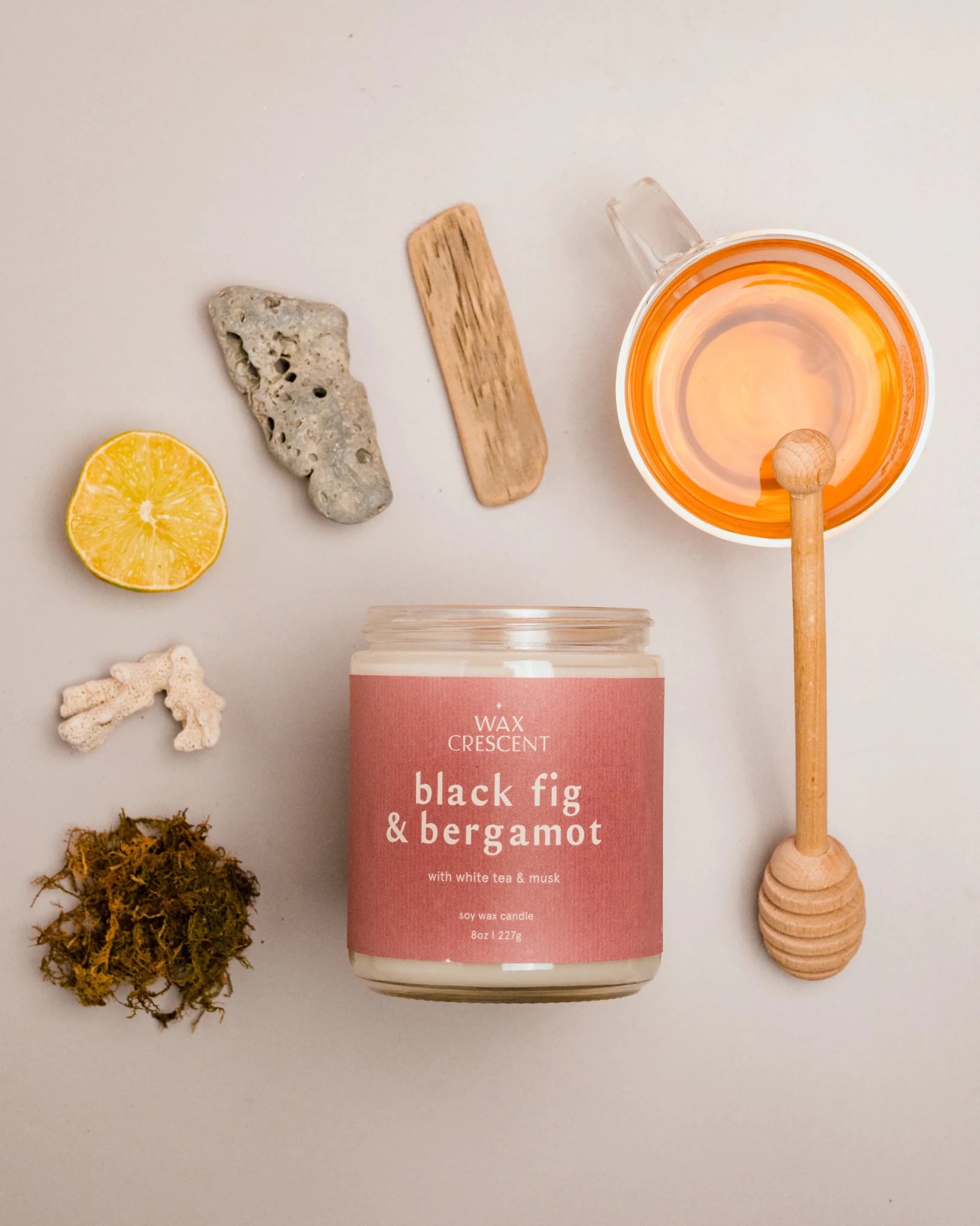 Black Fig + Bergamot Soy Wax Candle - KMJ Wax Crescent Gifts - Candle