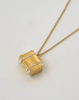 Vintage Suitcase Locket - 22k Gold over Sterling Silver