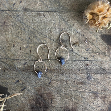 Birthstone Earring - Gold-Fill + Sapphire