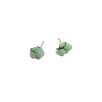 Small Asymmetrical Folded Studs - Willow