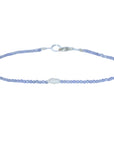 Tanzanite + Pearl Beaded Bracelet