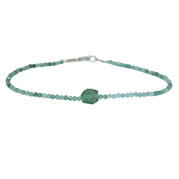 Emerald Beaded Bracelet