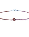 Garnet Beaded Bracelet