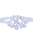 Branch Cluster Ring - Silver + 10 Diamonds