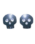 Skull Studs - Oxidized Sterling Silver
