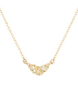 Lune 1 Necklace - 14k Gold + Daimonds