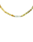 OOAK Green Garnet+& Apatite Necklace - 14k Gold-Fill
