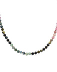 OOAK Watermelon Tourmaline 3x's Wrap/Knotted Necklace - 14k Gold-Fill