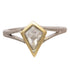 OOAK 1 ctw Kite Shaped Grey Diamond Engagement Ring - 18ky + 18kpw Gold - KMJ Kate Maller Jewelry Jewelry - Rings