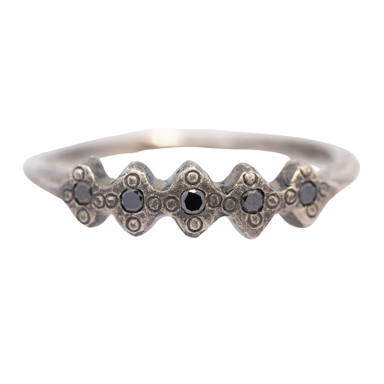 Black Diamond Starry Band - Silver